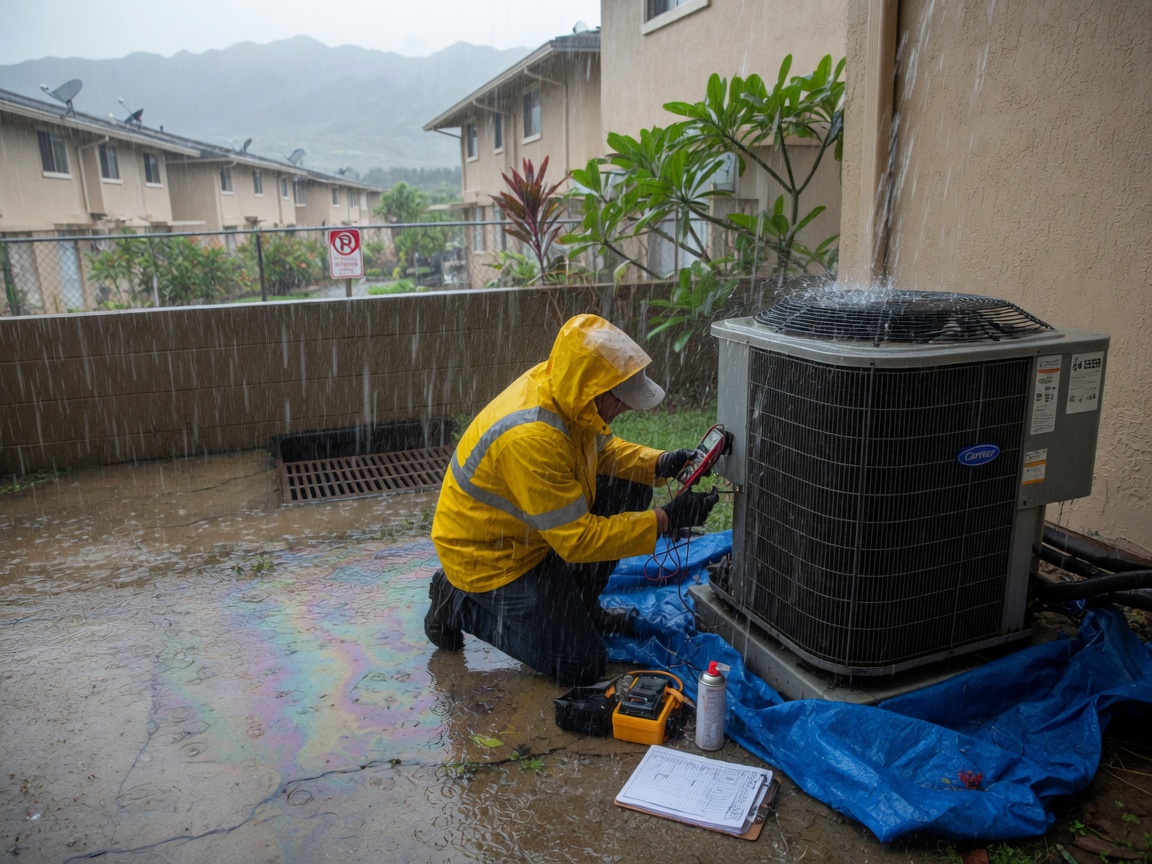 Fixing AC Short Cycling During Ewa Beach Rainy Season